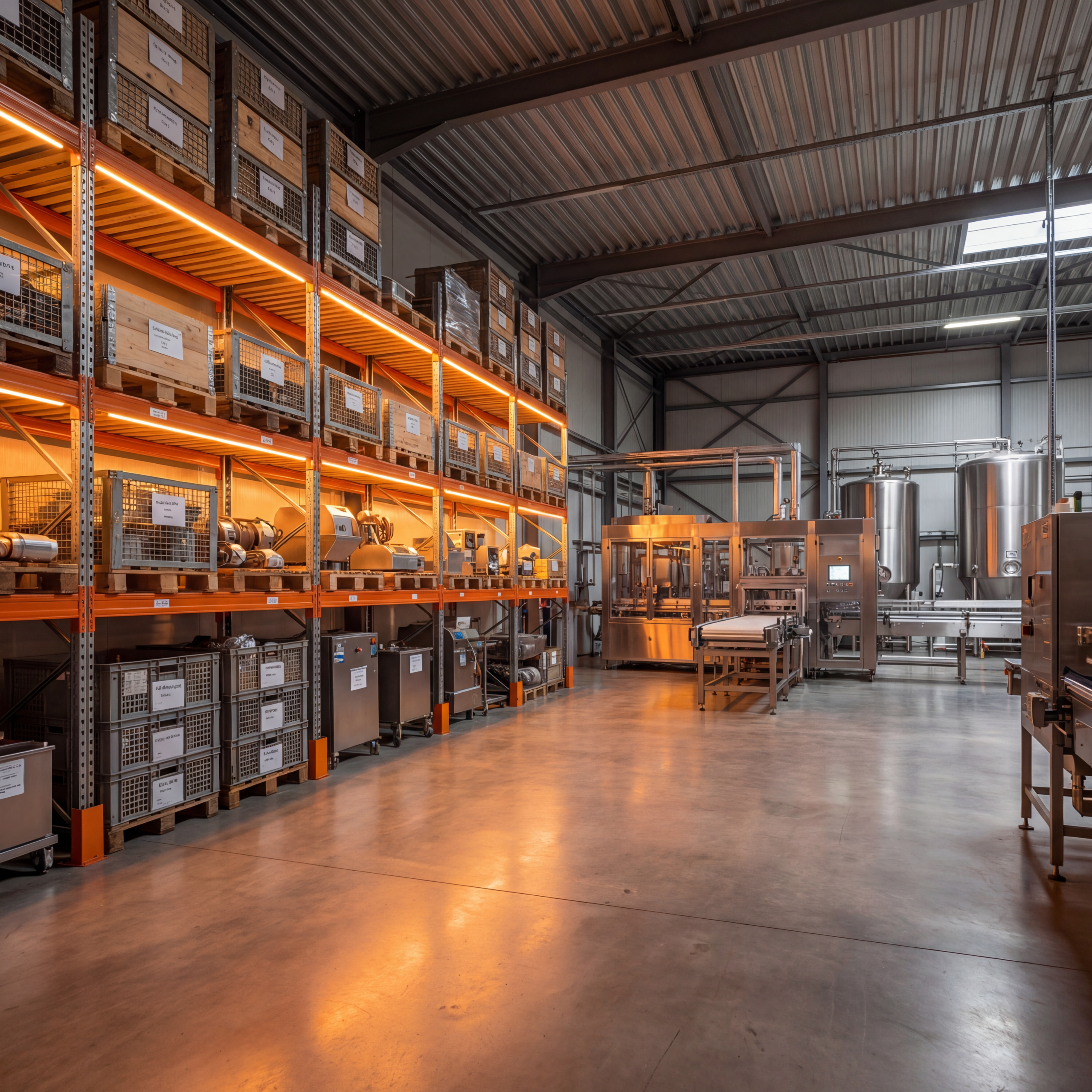 European Food Technology — Warehouse & Equipment